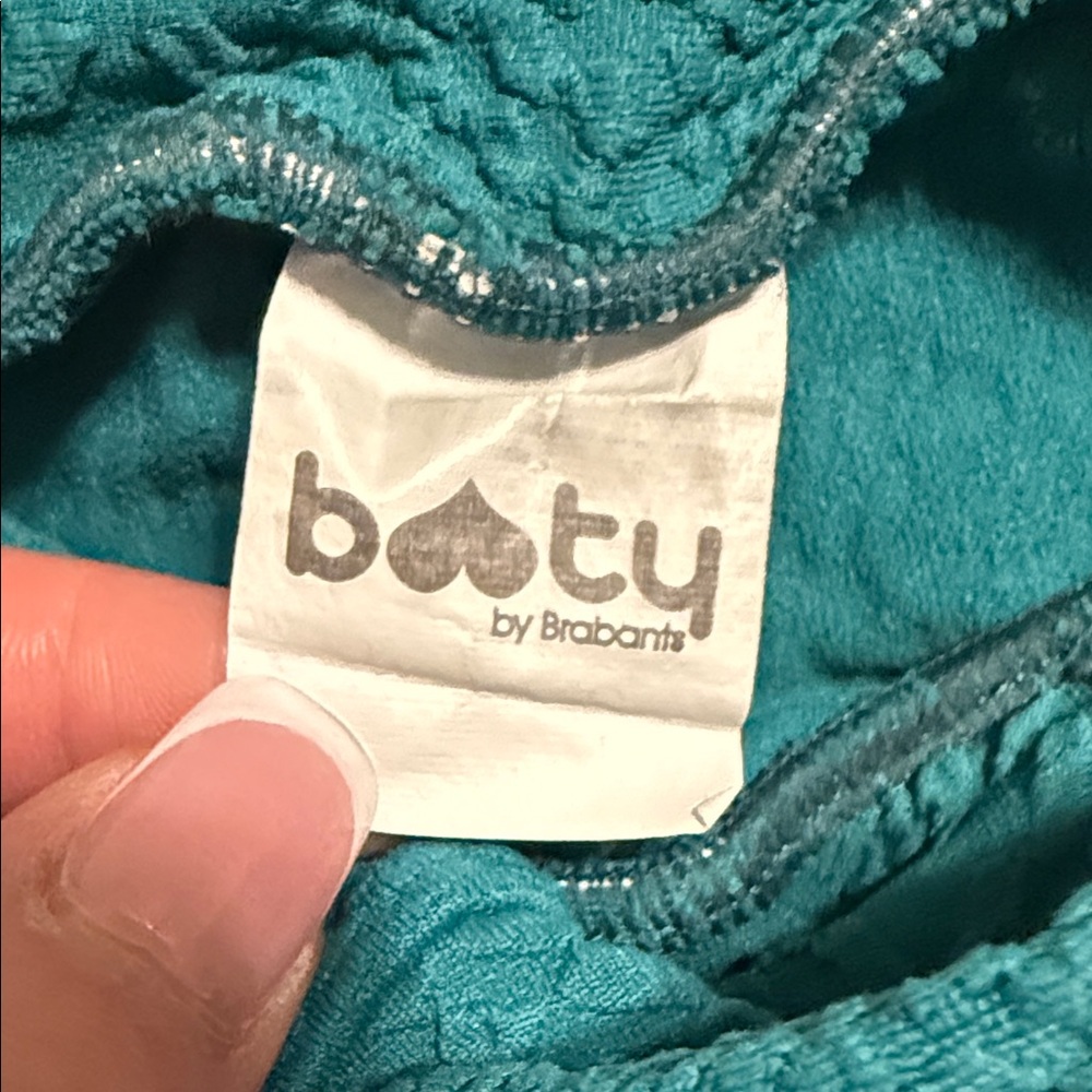 Booty by Brabants Teal Textured Leggings - Picture 2 of 7